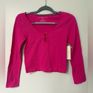 Eye Candy Fuchsia Long Sleeve Tee